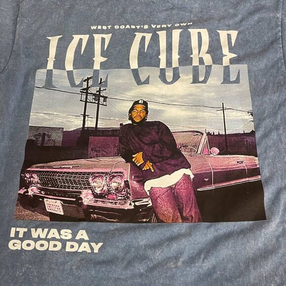Ice Cube It Was A Good Day Graphic T-Shirt Sz MED Rap Cotton - Picture 3 of 4